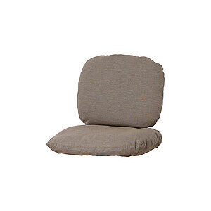 Taupefarvet sæde- og ryghynde sæt fra Cane-Line i AirTouch stof.