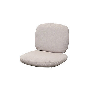 To-delt hyndesæt med rundet sæde- og ryghynde i variabel farve, designet til siddekomfort.