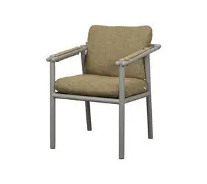 Cane-Line - Sticks stol m/armlæn  Taupe, aluminium