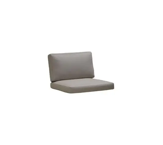 Taupe hyndesæt til modulsofa, rektangulære puder til sæde og ryg, Cane-line Natté stof.