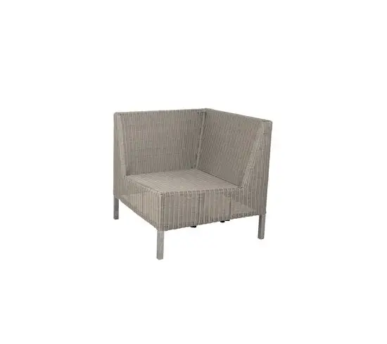 Cane-Line - Connect Dining lounge sofa hjørnemodul  Taupe, Cane-line Weave