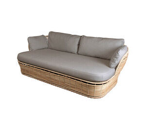 Cane-Line - Basket 2-pers. sofa Inkl. taupe Cane-line AirTouch hyndesæt Natural, Cane-line Weave