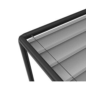 Cane-Line - Laze cabana stoftag Lava grey aluminium - Light grey - Natté