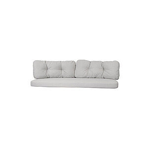 Cane-Line - Ocean large 3-pers. sofa hyndesæt  White grey, Cane-line Link