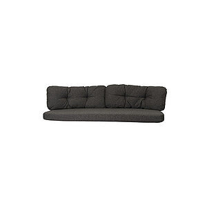 Cane-Line - Ocean large 3-pers. sofa hyndesæt  Dark grey, Cane-line Wove