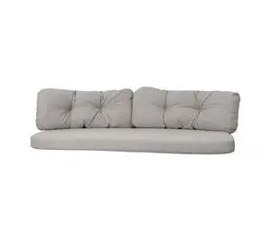 Cane-Line - Ocean large 3-pers. sofa hyndesæt - Light brown - Wove