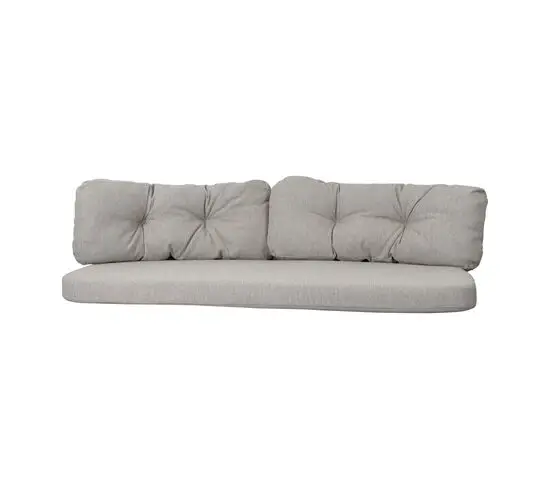 Cane-Line - Ocean large 3-pers. sofa hyndesæt - Light brown - Wove
