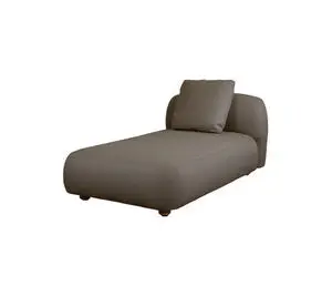 Cane-Line - Capture chaiselong modulsofa Inkl. taupe Cane-line AirTouch ryghynde Taupe, Cane-line AirTouch
