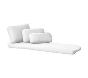 Cane-Line - Savannah daybed venstre modul hyndesæt  White, Cane-line Natté