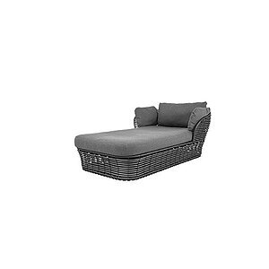 Cane-Line - Basket daybed Inkl. grey AirTouch hyndesæt Graphite, braid Weave
