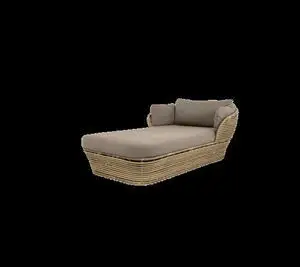 Cane-Line - Basket daybed Inkl. taupe Cane-line AirTouch hyndesæt Natural, Cane-line Weave