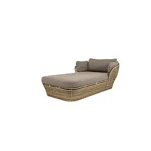 Cane-Line - Basket daybed Inkl. taupe Cane-line AirTouch hyndesæt Natural, Cane-line Weave