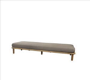 Cane-Line - Arch 3-pers. sofa modul Inkl. taupe Cane-line AirTouch sædehynder Natural/taupe, Cane-line Flat Weave