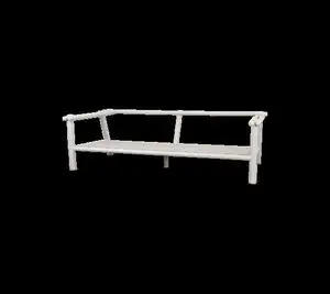 Cane-Line - Sticks 2-pers. sofa  Sand, aluminium