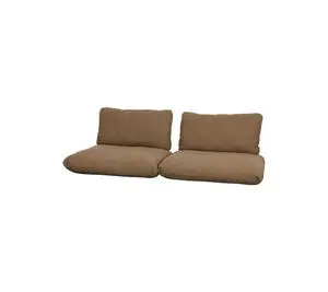 Cane-Line - Sticks 2-pers. sofa hyndesæt Inkl. ryg & armlæn stofstykke Umber brown, Cane-line Rise