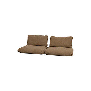 Cane-Line - Sticks 2-pers. sofa hyndesæt Inkl. ryg & armlæn stofstykke Umber brown, Cane-line Rise