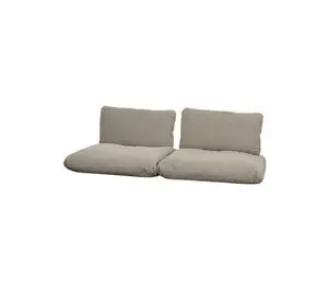 Cane-Line - Sticks 2-pers. sofa hyndesæt Inkl. ryg & armlæn stofstykke Taupe, Cane-line Free