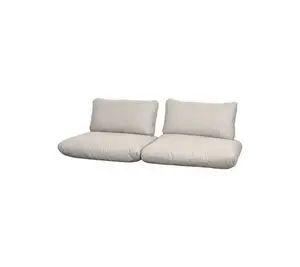 Cane-Line - Sticks 2-pers. sofa hyndesæt Inkl. ryg & armlæn stofstykke Sand, Cane-line Natté