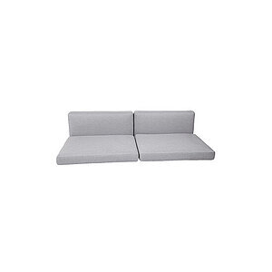 Hyndesæt til 3-pers. sofa i lysegrå. Fire moderne hynder.