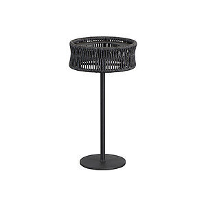 Cane-Line - Illusion bordlampe medium m/dark grey Cane-line Soft Rope Lava grey, aluminium