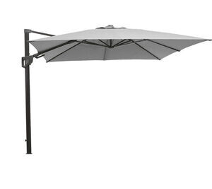 Cane-Line - Hyde luxe tilt parasol, 3x3 m Light grey dug Grey, aluminium