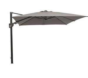 Cane-Line - Hyde luxe tilt parasol, 3x3 m Taupe dug Grey, aluminium