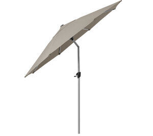 Cane-Line - Sunshade parasol m/tilt, dia. 3 m Taupe fabric Silver, mat