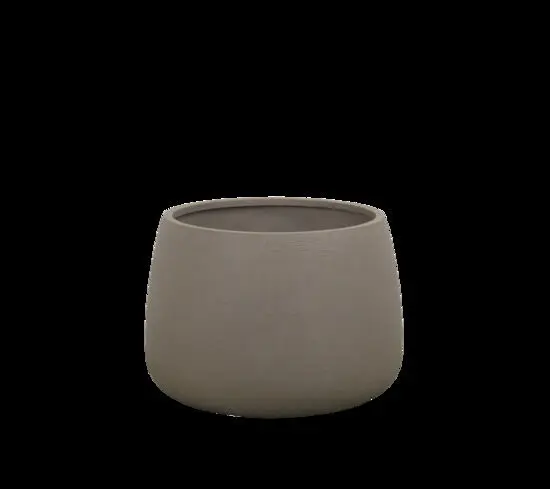 Cane-Line - Soil krukke rund medium  Taupe structure, glasfiber