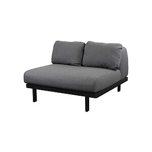 Cane-Line - Space enkeltmodul Inkl. grey Cane-line AirTouch hyndesæt Grey, aluminium