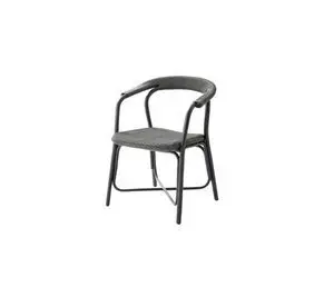Cane-Line - Noble stol m/armlæn INDOOR  Black, rattan