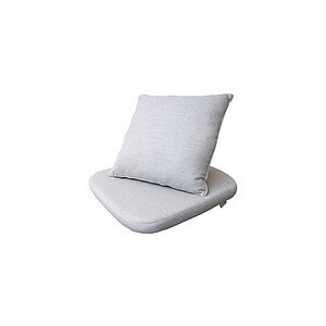 Lysegråt hyndesæt til Moments stol. Inkluderer ryg- og sædehynde med stofbetræk.