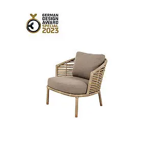 Cane-Line - Sense loungestol Inkl. taupe Cane-line AirTouch hyndesæt Natural, Cane-line Weave