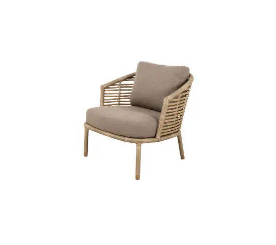 Cane-Line - Sense loungestol Inkl. taupe Cane-line AirTouch hyndesæt Natural, Cane-line Weave