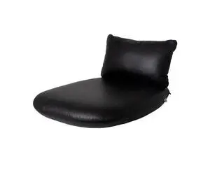 Cane-Line - Peacock loungestol hyndesæt INDOOR  Black, læder