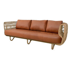 Cane-Line - Nest 3-pers. sofa INDOOR  Natural, rattan