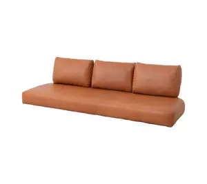Cane-Line - Nest 3-pers. sofa hyndesæt INDOOR  Cognac, læder
