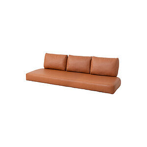 Cane-Line - Nest 3-pers. sofa hyndesæt INDOOR  Cognac, læder
