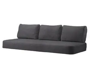 Cane-Line - Moments/Sense 3-pers. sofa hyndesæt INDOOR  Dark grey, Cane-line Ambience
