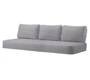 Cane-Line - Moments/Sense 3-pers. sofa hyndesæt INDOOR - Light grey, Cane-line Ambience