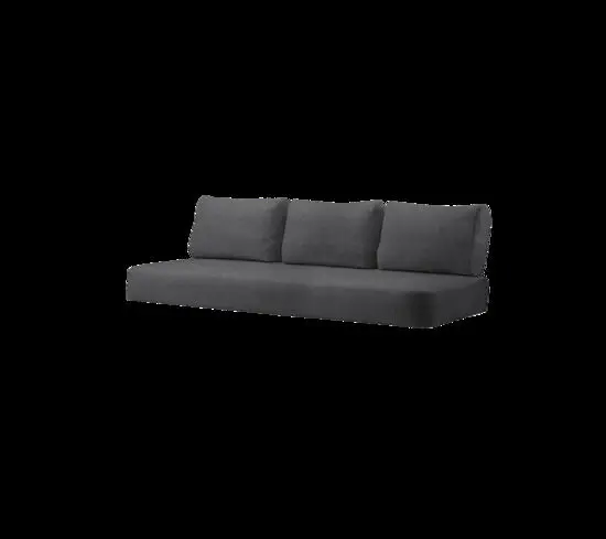 Cane-Line - Moments/Sense 3-pers. sofa hyndesæt INDOOR  Dark grey, Cane-line Ambience
