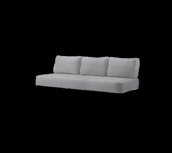 Cane-Line - Moments/Sense 3-pers. sofa hyndesæt INDOOR  Light grey, Cane-line Ambience