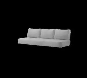 Cane-Line - Moments/Sense 3-pers. sofa hyndesæt INDOOR  Light grey, Cane-line Essence