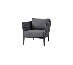 Cane-Line - Conic loungestol Inkl. grey Cane-line AirTouch hyndesæt, AirTouch ramme