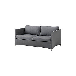 Cane-Line - Diamond 2-pers. sofa Inkl. grey Cane-line AirTouch hyndesæt Grey, Cane-line AirTouch