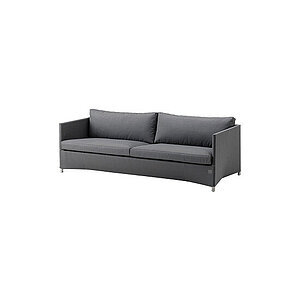 Cane-Line - Diamond 3-pers. sofa Inkl. grey Cane-line AirTouch hyndesæt Grey, Cane-line AirTouch