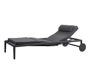 Cane-Line - Conic solvogn m/gasfjeder Inkl. grey Cane-line AirTouch hyndesæt Grey, Cane-line AirTouch ramme