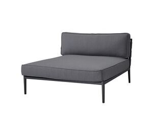 Cane-Line - Conic daybed modul Inkl. grey Cane-line AirTouch hyndesæt Grey, Cane-line AirTouch ramme