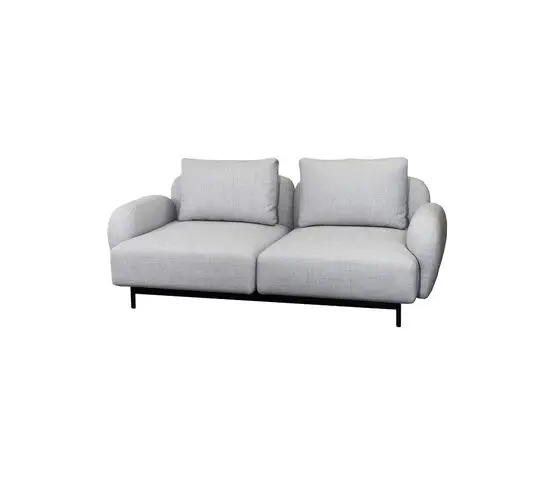 Cane-Line - Aura 2-pers. sofa m/lavt armlæn  Light grey, Cane-line Essence