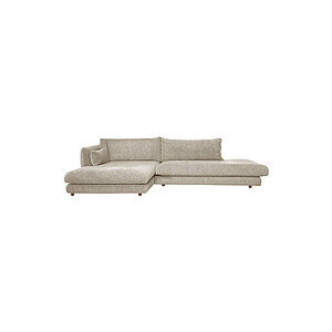 Cane-Line - Bloom open end sofa m/chaiselong højre & teakben Sand, Lola