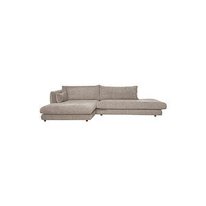 Cane-Line - Bloom open end sofa m/chaiselong højre & teakben Light brown, Prosecco